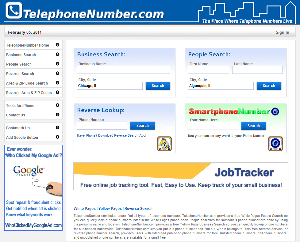 TelephoneNumber.com Domain Names
